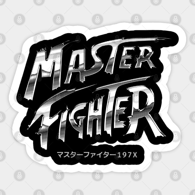 Master Fighter 197X Sticker by Bootleg Factory